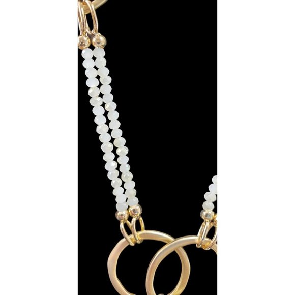 New! Long Gold‎ Circle Necklace - Picture 6 of 7